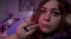 АСМР макияж слюнкой