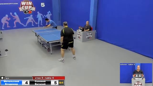 20:30 Метельский Владимир 0-3 Соловей Виталий стол 5 ЮГ-3 29.06.20 смотреть онлайн