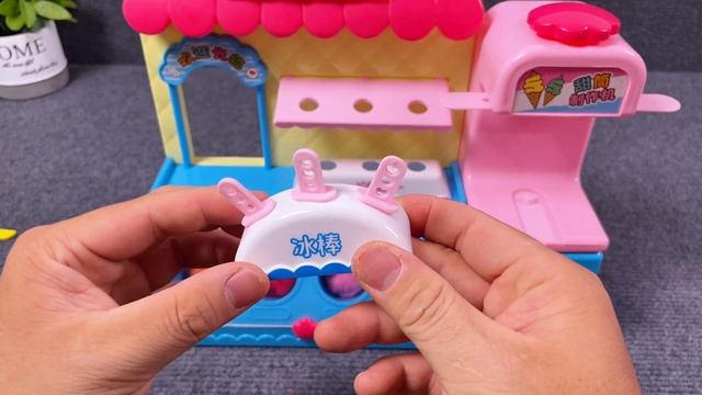 6 Minutes Unboxing video with Cute Pink Ice Cream Shop, Toy Summer Sale ASMR смотреть онлайн