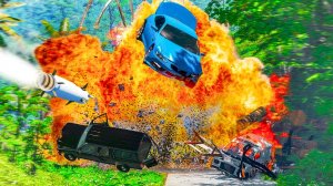 ПОДВЕРГСЯ НАПАДЕНИЮ | Экстремальная погоня за автомобилем 😱 |BeamNG.Drive|Бемиджи Драйв