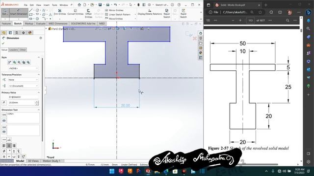 Ex 1 || solidworks || chapter 1 смотреть онлайн