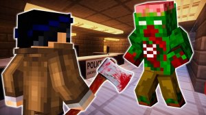 СХВАТКА С ЗОМБИ-ОХОТНИКОМ. ДЕНЬ 10 - ЗОМБИ АПОКАЛИПСИС В МАЙНКРАФТЕ