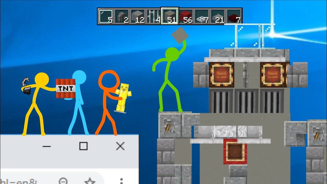Build Battle - Animation vs. Minecraft Shorts Ep. 17 смотреть онлайн