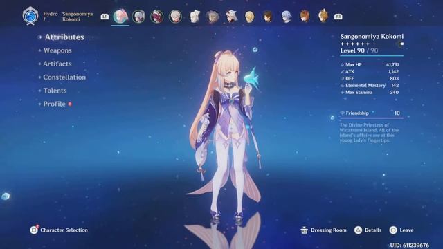 Genshin Impact: My Hydro Archon (Kokomi) Build so far! смотреть онлайн