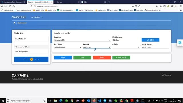 SAPPHIRE - AutoML UI to InterSystems IntegratedML смотреть онлайн