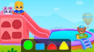 Обучающий мультфильм - Выбери пару фигурам