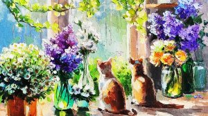 Весна в живописи художника Любови Журавлевой