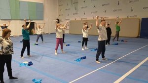 ОФП 55+. Здоровая спина, упражнения с гимнастической палкой.