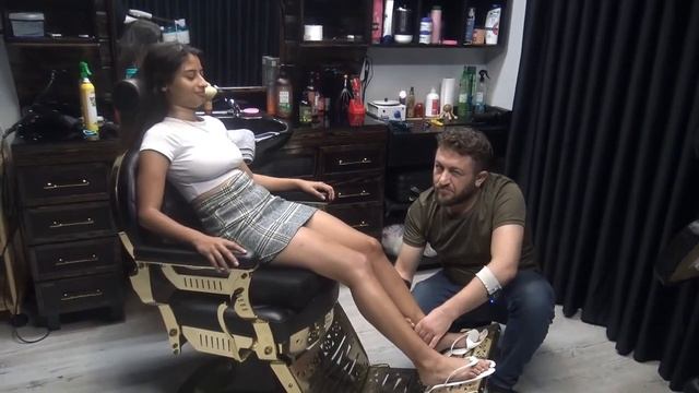 DEEP RELAXING LADY BELLY AND CHEST MASSAGE CRACKS ASMR head,face,back,foot,hip,armpit massage смотреть онлайн