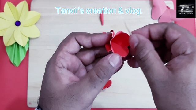 How To Make Rose Paper Flower.🌹🌹🌹 смотреть онлайн
