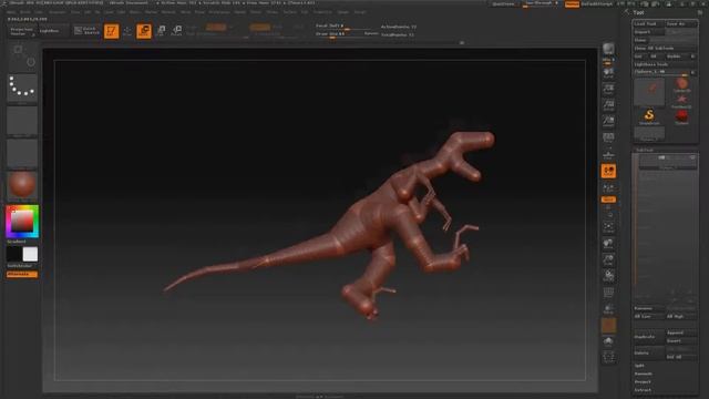 Zsphere posing for upcoming figure - Zbrush смотреть онлайн