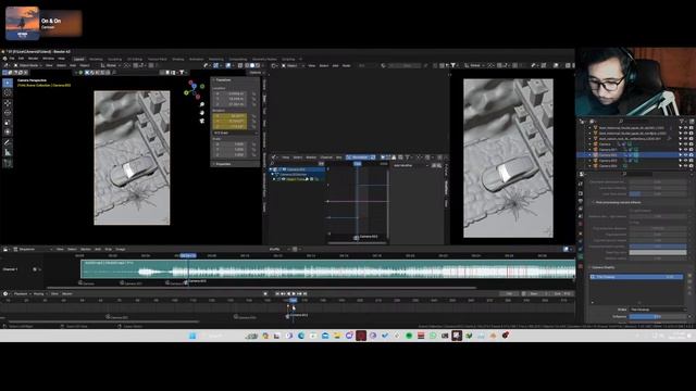 Let's Make A Camaro Animation In Blender Octane - Blender Octane Live Tutorial - Part 3