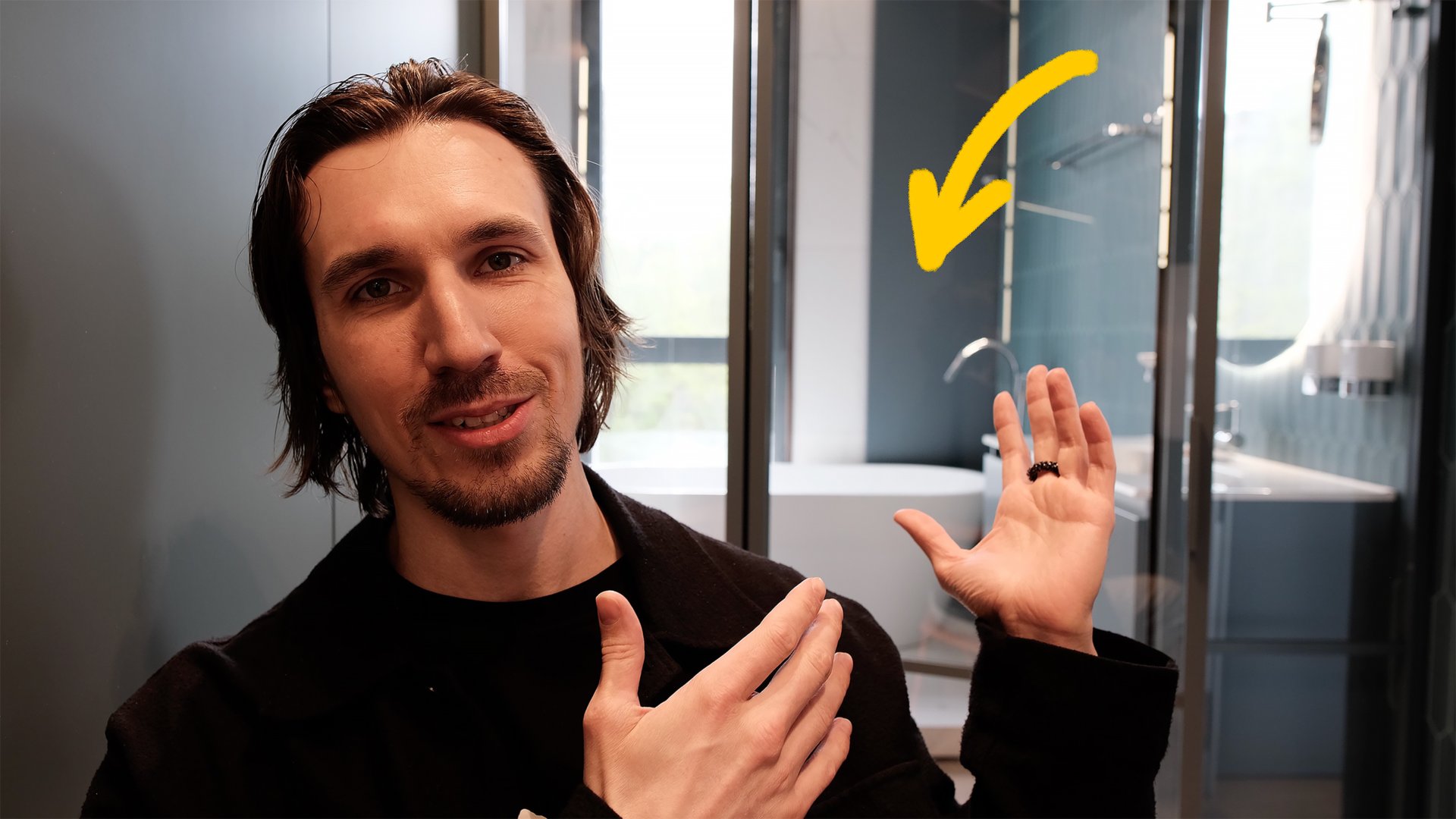 румтур СЕРИЯ 3. Ванна за стеклом