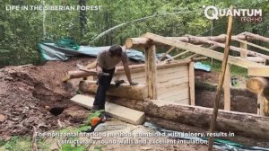 Двое мужчин строят огромную хижину под землей