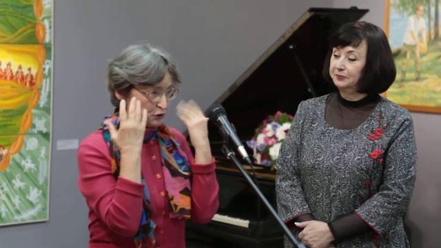 Педагог отделения живописи ЗНУИ, Корягина Татьяна Георгиевна произносит речь смотреть онлайн