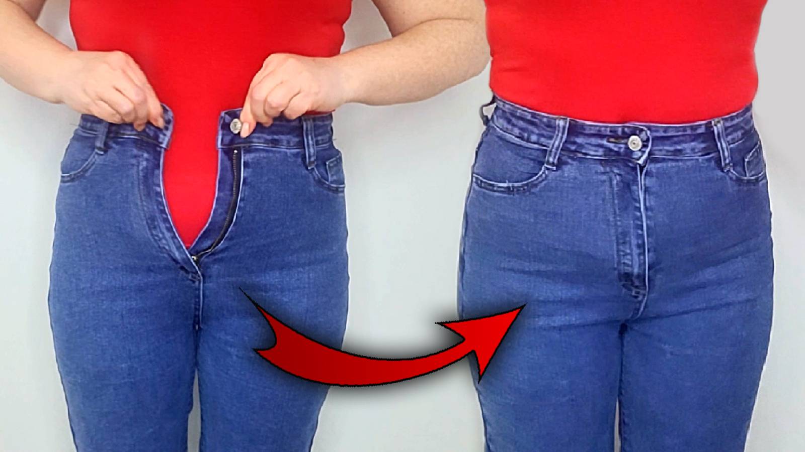 🔥НОВЫЙ СПОСОБ! Как увеличить джинсы на талии без вставок по бокам смотреть онлайн