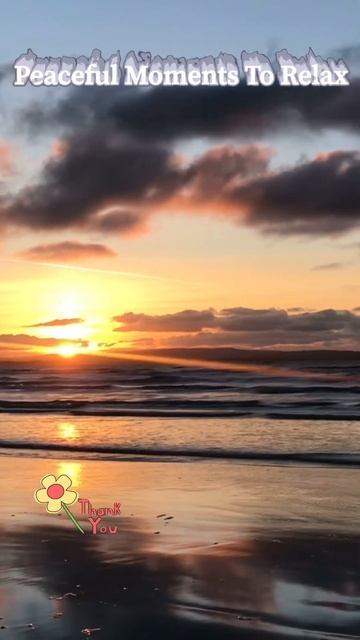 Beautiful Orange Sunset Sky @the ocean, #momentofreflection #short смотреть онлайн