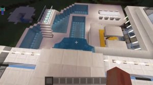 Как построить огромный особняк с бассейном  в minecraft