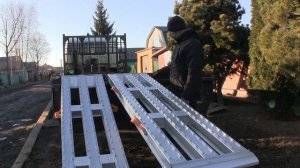 Алюминиевые аппарели из Твери от фирмы АТМ- ПРО для эвакуатора.