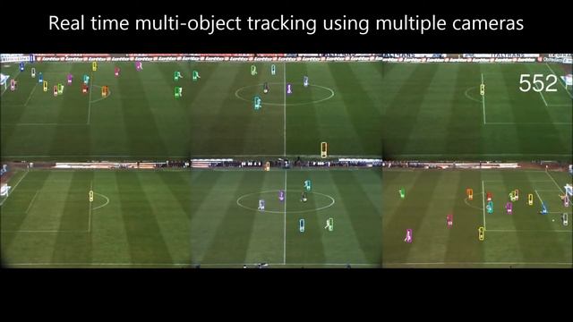 Real time multi-object tracking using multiple cameras - ISSIA Sequence смотреть онлайн