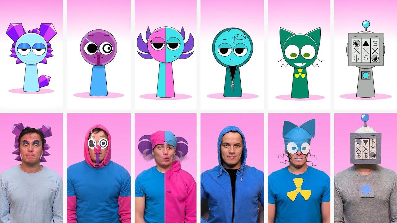 Sprunki 4 Phase 4 OC THYSTO PYRAMIXED в реальной жизни смотреть онлайн