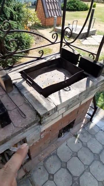 Каркас с крышей для мангальной зоны на заказ. смотреть онлайн