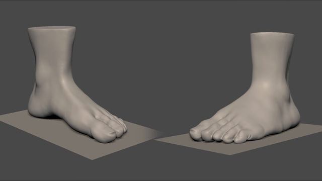 Zbrush sculpting - Foot ! смотреть онлайн