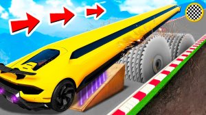 СМОЖЕТ ЛИ ЛИМУЗИН ЛАМБА ПРОЕХАТЬ ПИЛЫ В ГТА 5? ЭКСПЕРИМЕНТЫ В GTA 5!