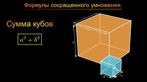 Алгебра 7 класс. Формулы сокращенного умножения. Сумма кубов.
