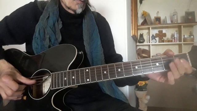 Slow Blues in A, acoustic fingerstyle guitar смотреть онлайн