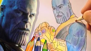 Мстители: Финал. Рисуем Таноса и Перчатку Бесконечности