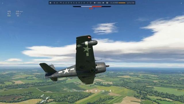 War Thunder_F6F-5N против ЯК-3 смотреть онлайн