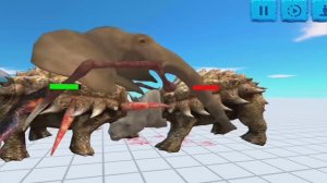 МУТАНТЫ СЛОНЫ ПРОТИВ МУТАНТОВ НОСОРОГОВ 🔥😱 Animal Revolt Battle Simulator