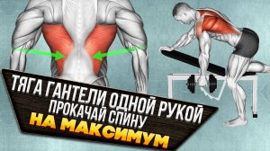 Тяга гантели одной рукой. Как максимально проработать широчайшие