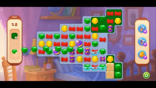 HomeScapes Level 661, 662, 663, 665, 666, 667, 668, 669, 670. No Boosters