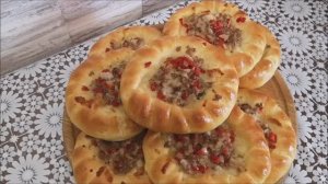 Открытые пирожки с мясом. Ватрушки рецепт. ТЕСТО КАК ПУХ. Кулинарим вместе