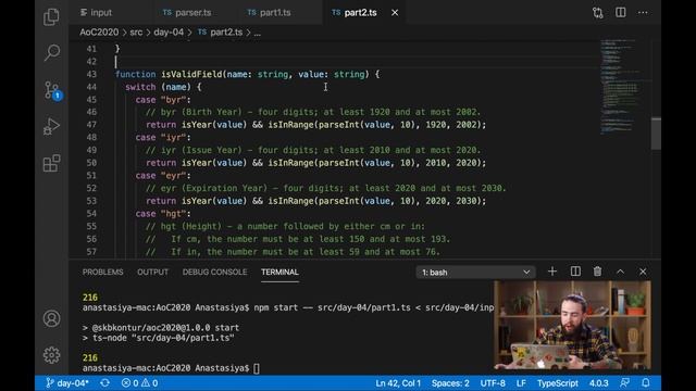 Advent of Code 2020: разбор задачи №4 от Ромы Неволина смотреть онлайн