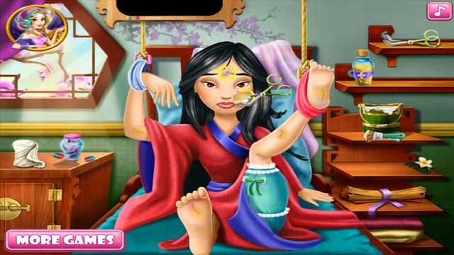 Mulan Hospital Recovery - Disney Princess Mulan Doctor Game смотреть онлайн