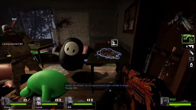 fall guys zombies | left 4 dead 2 | dark soul | blood harvest part 5 farmhouse finale смотреть онлайн