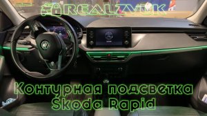 Контурная подсветка Skoda Rapid