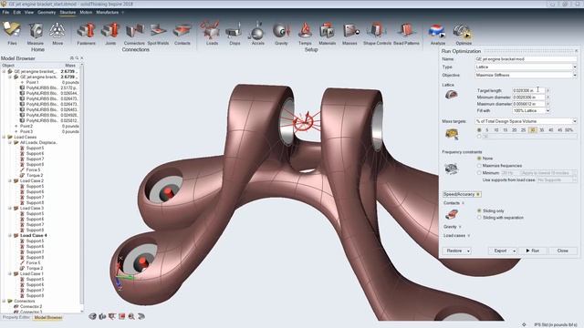 SolidThinking Inspire - Lattice Structure Optimization смотреть онлайн
