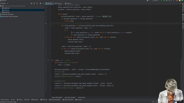 Advent of Code 2022: День 24 — Blizzard Basin, Python смотреть онлайн