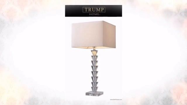 Fifth Avenue Table Lamp in Clear Crystal with White Shade by Dimond Lighting - EliteFixtures.com смотреть онлайн