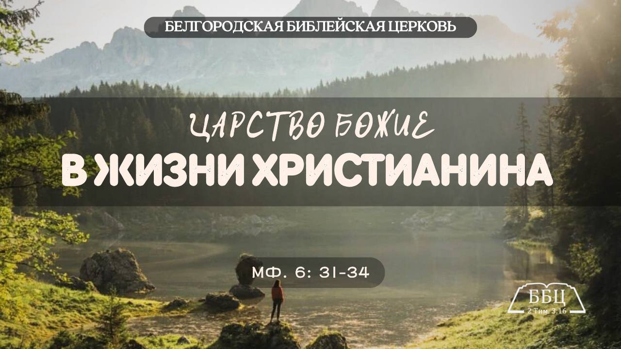 Царство Божие в жизни христианина (Мф. 6: 31-34) || Тимофей Прокопенко смотреть онлайн