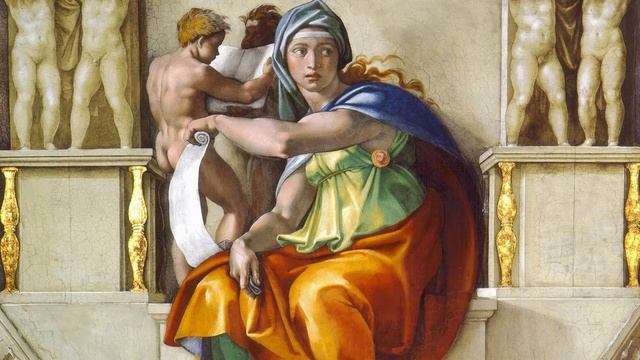 Michelangelo | The Delphic Sibyl Painting of the Sistine Chapel смотреть онлайн