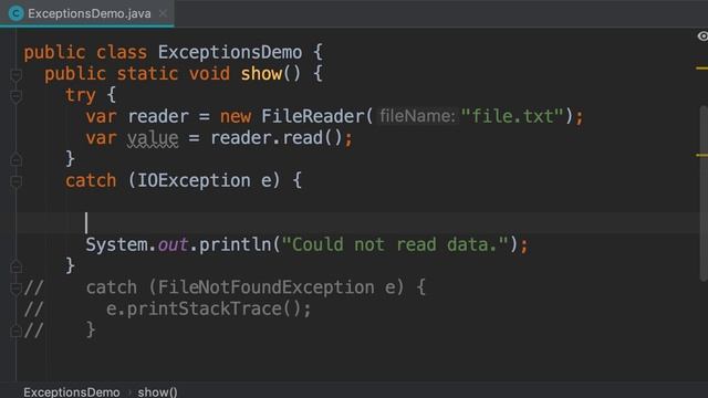 6- Catching Multiple Types of Exceptions смотреть онлайн