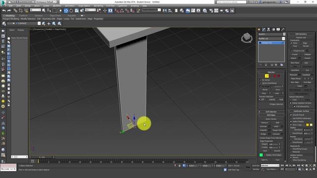 3ds Max Dersleri #50 | Edge Modu ve Sehpa Örneği - 1 смотреть онлайн