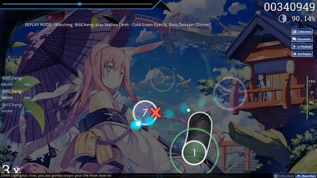 MY FIRST 5* OSU! (Station Earth - Cold Green Eyes ft. Roos Denayer) смотреть онлайн