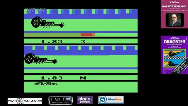 Atari 2600 EMU - Dragster - Game 1 X/X - 5.77s смотреть онлайн