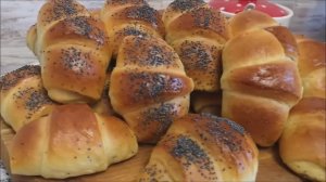 Рогалики как ПУХ с ДЖЕМОМ и МАРМЕЛАДОМ. Вкусные РОГАЛИКИ НЕЖНОЕ ТЕСТО рецепт